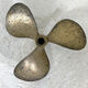 Old bronze boat propeller
