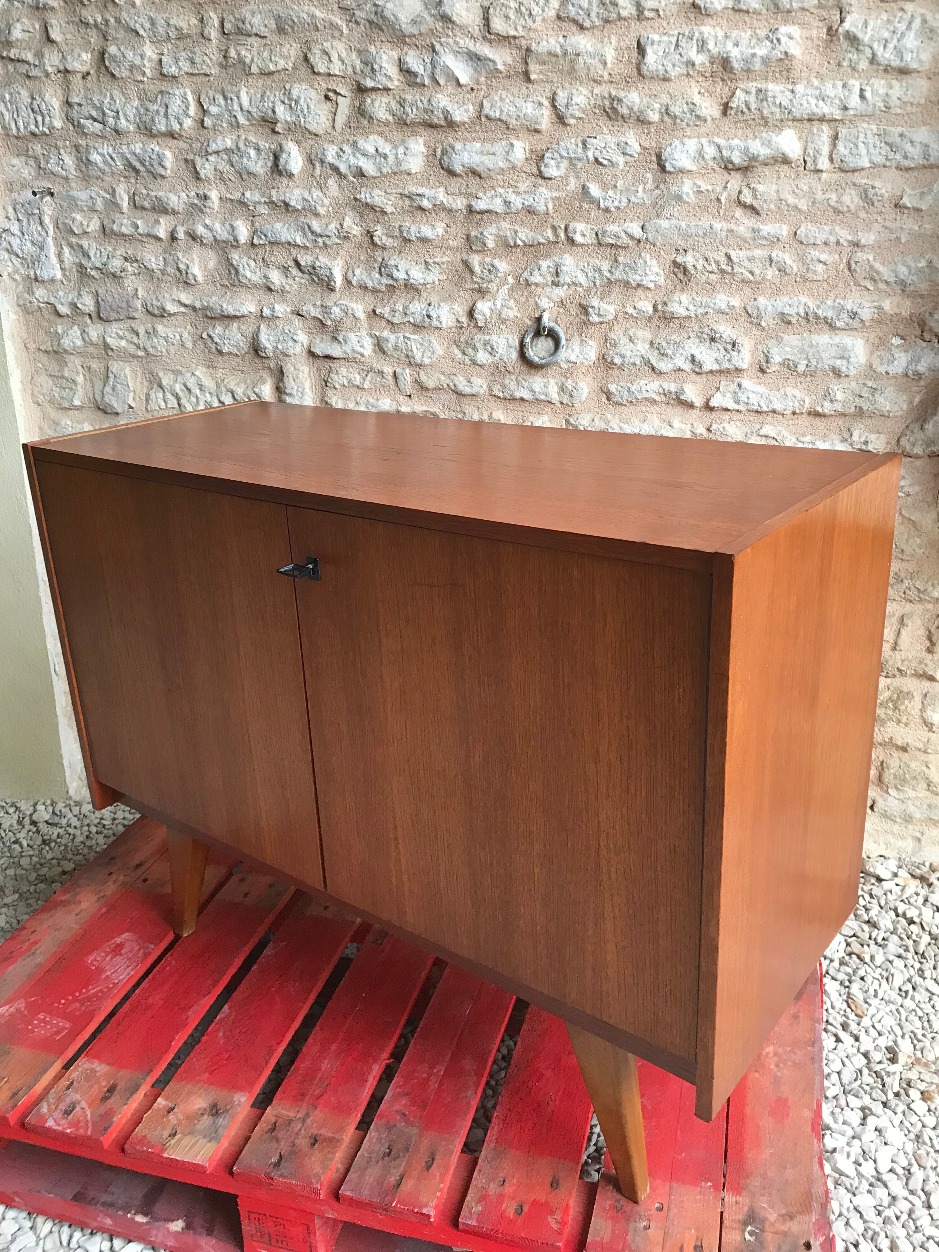 Vintage sideboard feet compass 1960's