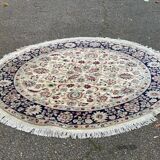 Handmade round wool Persian rug 185cm