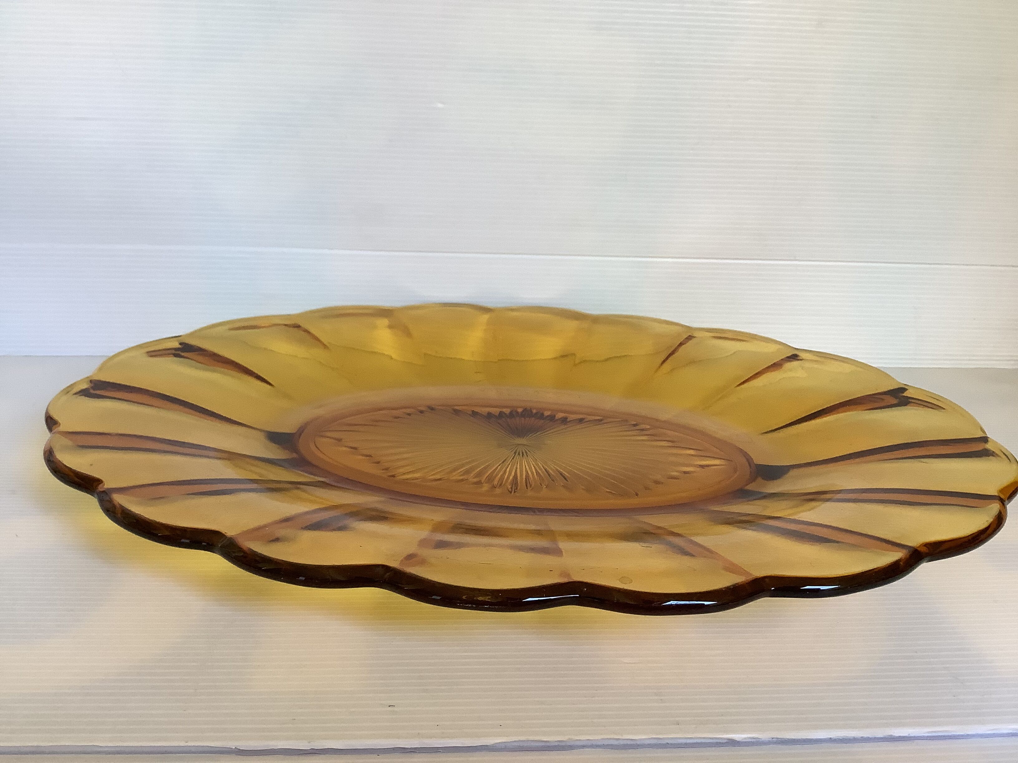 Val Saint Lambert fruit bowl centerpiece