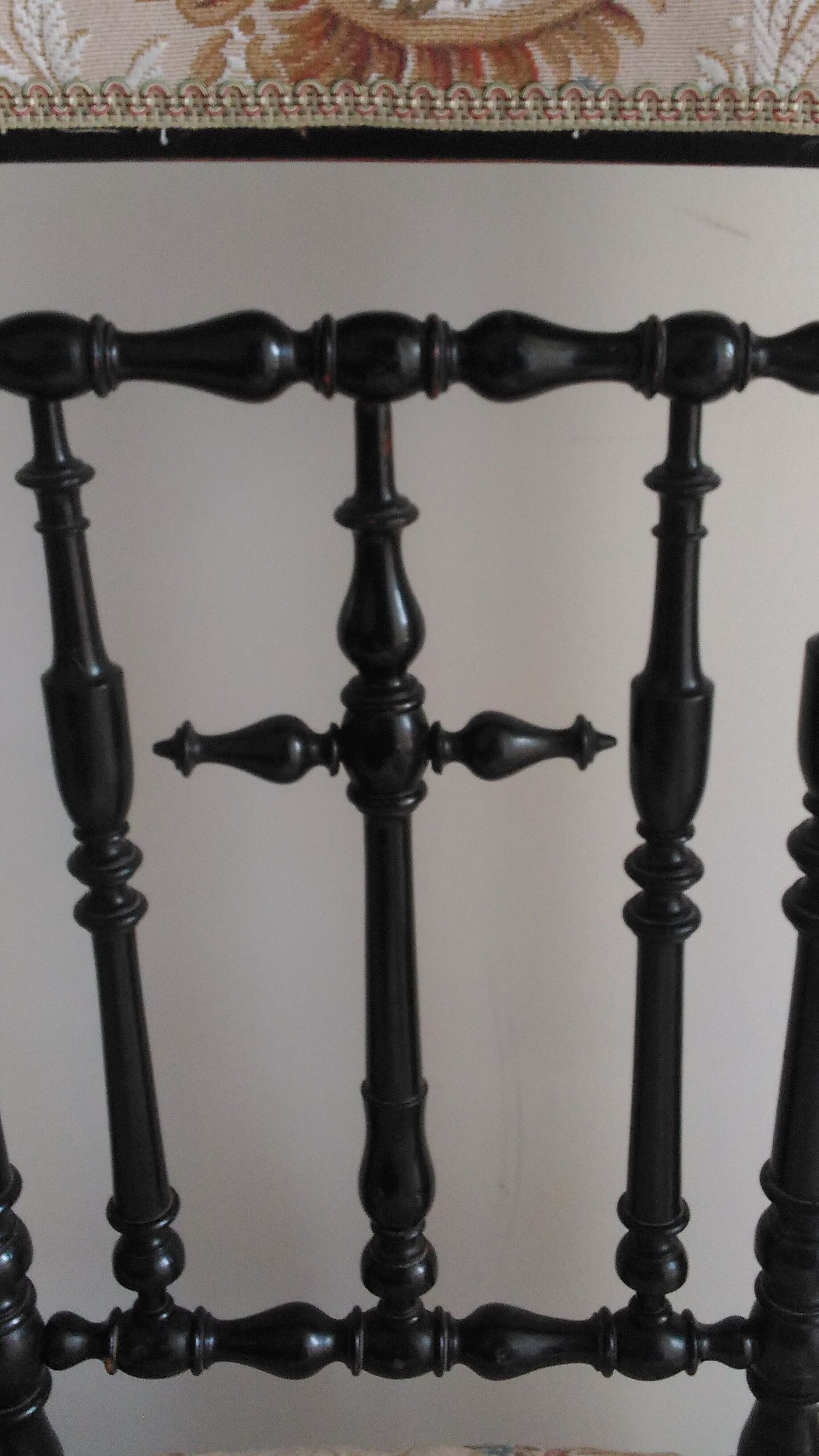 Prie-Dieu Napoleon III in blackened pear tree