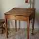 Old schoolboy walnut desk