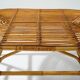 Table basse ovale en osier, années 1950