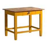 Antique painted pine kitchen table – Central Europe, circa 1920