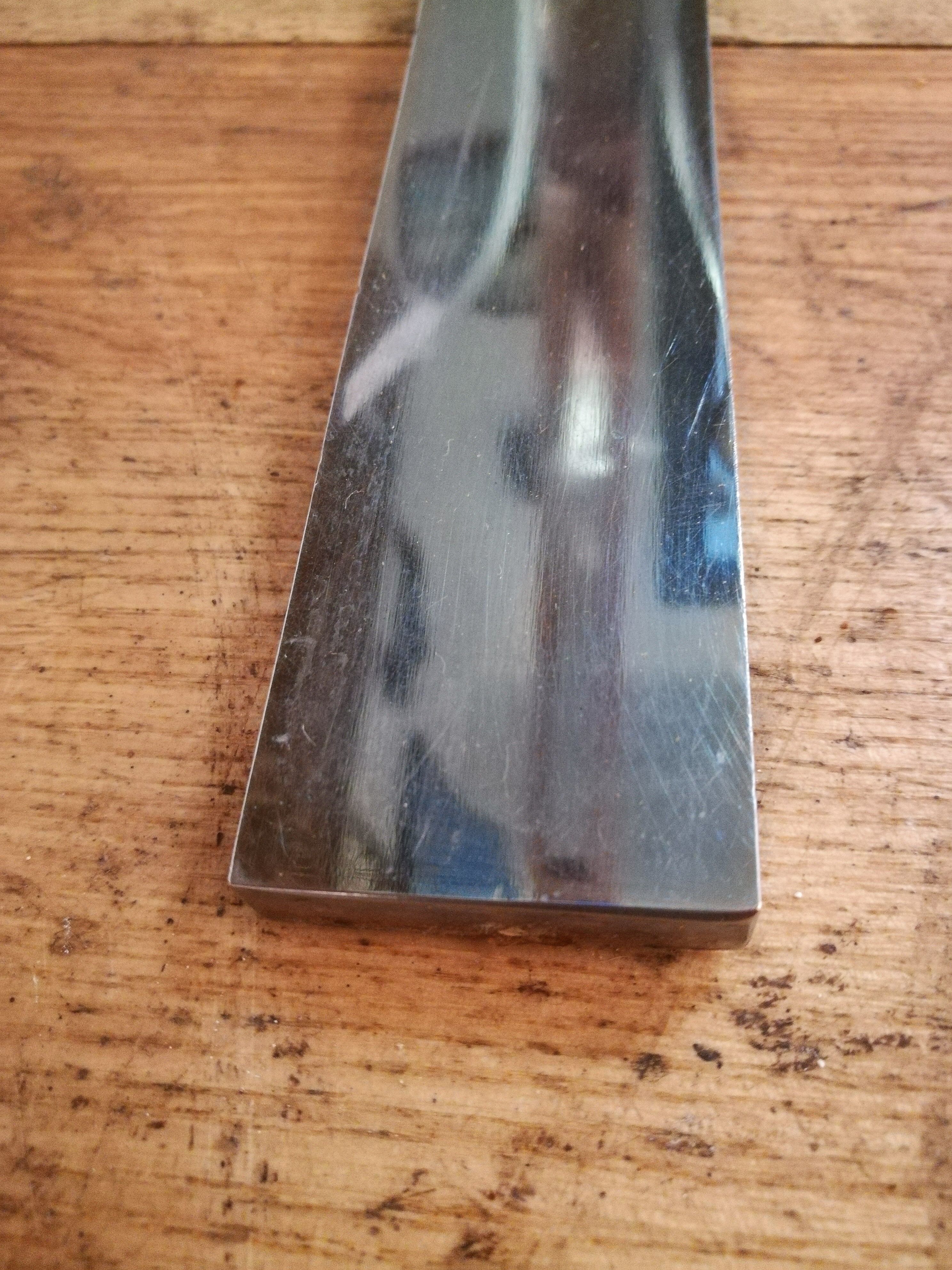 Chrome steel coffee table and smoked glass