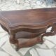 Late 19th century walnut console table