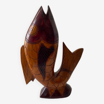 Vintage wooden fish Haiti
