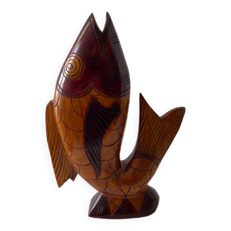 Vintage wooden fish Haiti