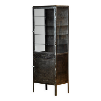 Polished iron medicine cabinet, 1950s