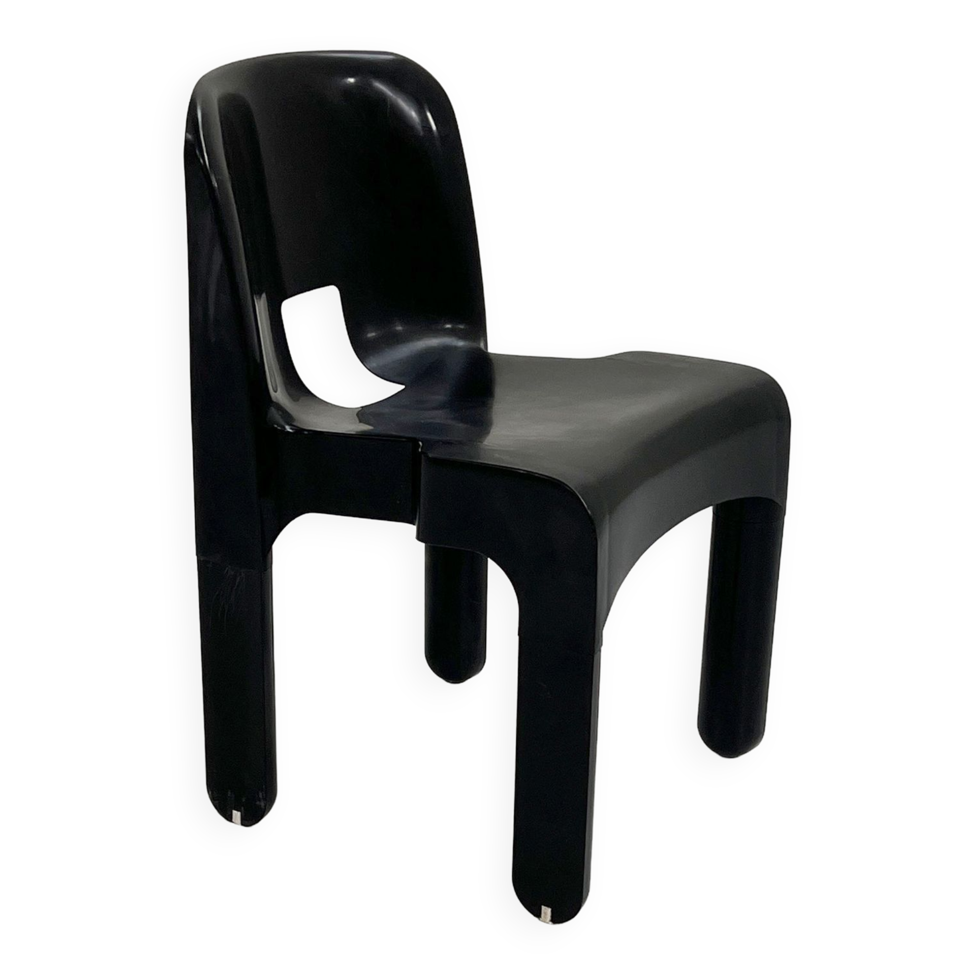 Black Universal Chair Model 4867 by Joe Colombo for Kartell, 1970