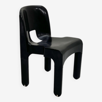 Black Universal Chair Model 4867 by Joe Colombo for Kartell, 1970