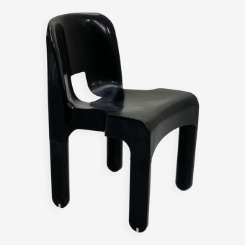 Chaise Universale noire modèle 4867 par Joe Colombo pour Kartell, 1970