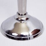 Chrome metal candlestick