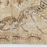 2x10 Beige Brown Floral Turkish Runner Rug, 73x302Cm SK 7009