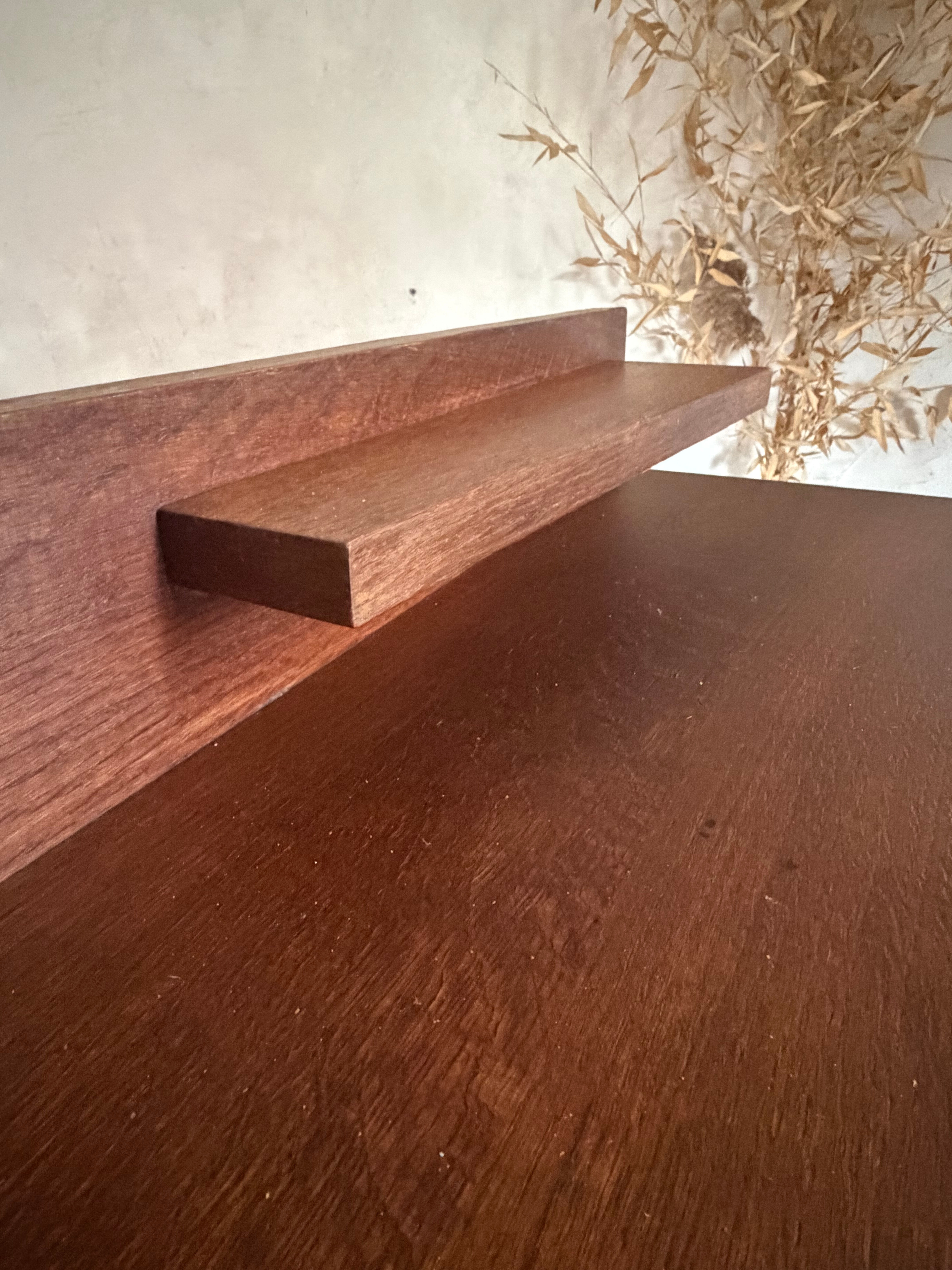 Vintage oak console desk
