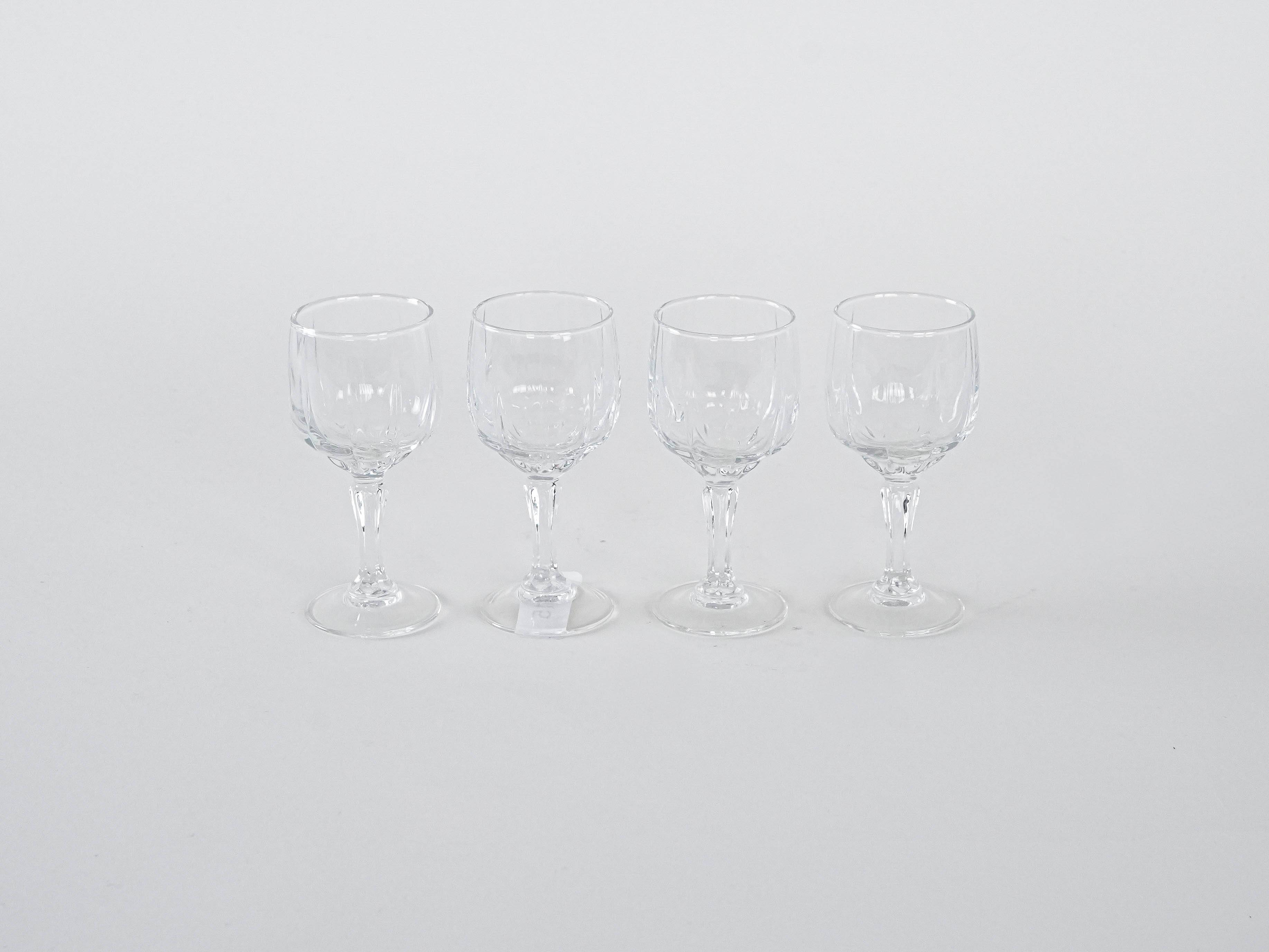 Set of four glasses, Danish design, 1970s, manufactured in Denmark