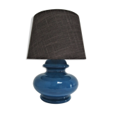 Vintage blue glass lamp 70