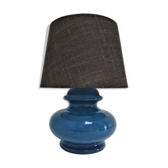 Vintage blue glass lamp 70