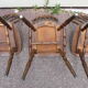 Lot of 4 bistro chairs Baumann - wood