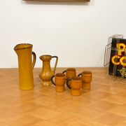 Ceramic orangeade service from Vallauris signed CPL - 1960s/70s