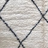 Carpet Berber Moroccan Beni Ouarain to Black diamonds 2, 20 X 1, 5M