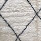 Carpet Berber Moroccan Beni Ouarain to Black diamonds 2, 20 X 1, 5M