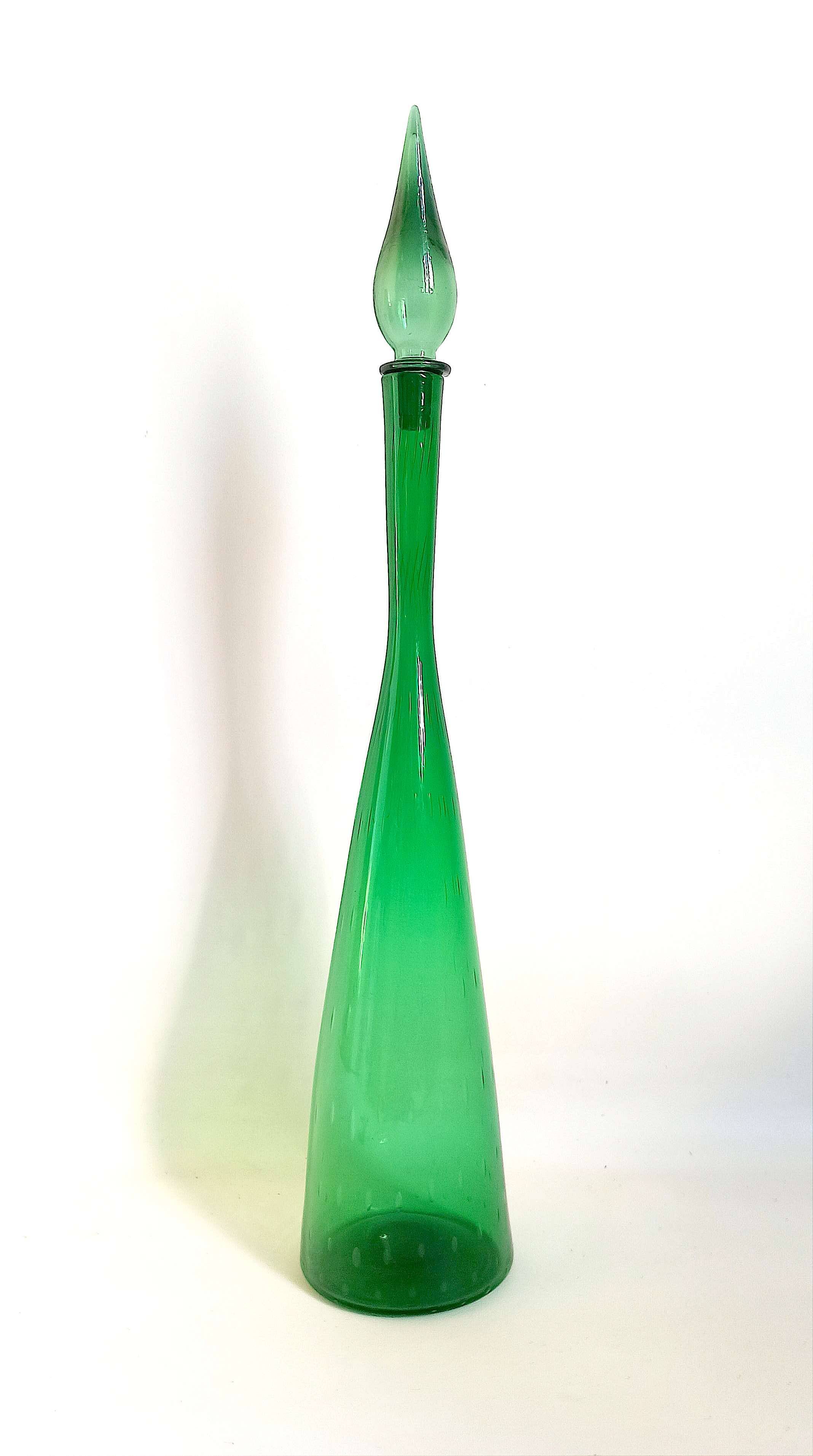 Carafe géante Génie Empoli Années 50 Hauteur 75 cm