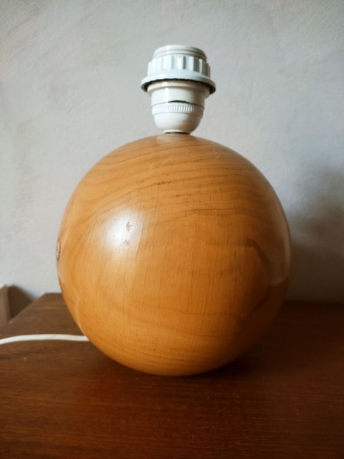Foot of lamp ball blond wood