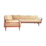Vintage convertible Knoll Antimott corner sofa, daybed, 1960s