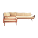 Vintage convertible Knoll Antimott corner sofa, daybed, 1960s