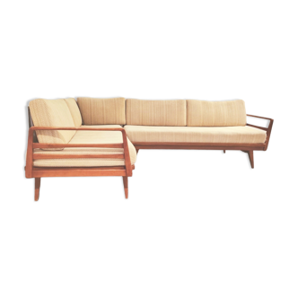 Vintage convertible Knoll Antimott corner sofa, daybed, 1960s