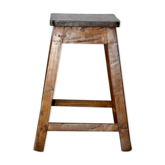 Teak workshop stool