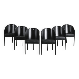 Set of six Costes armchairs by Philippe Starck, circa 1984