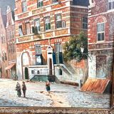 Painting Bruges Belgium 17th century