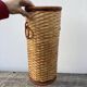 Porte parapluie en rotin vintage