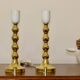 Paire de lampes suédoises en laiton du milieu du siècle