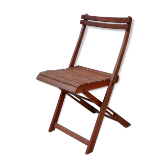 Folding vintage wooden chair