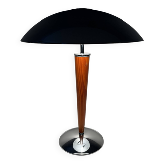 Chrome mushroom lamp in art deco style called liner