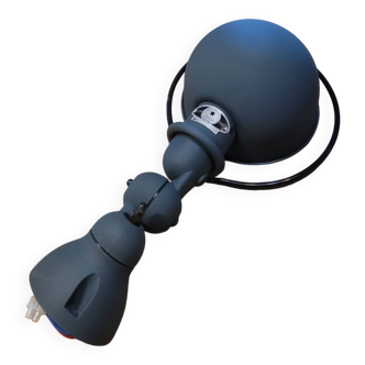 Jielde Loft wall lamp in matte granite without switch.