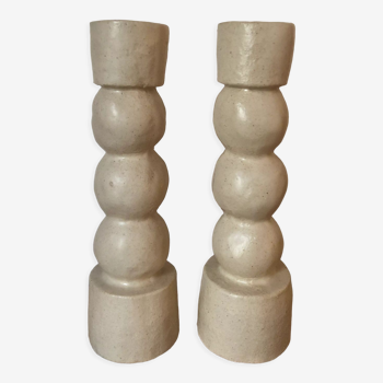 Duo totem candle holder