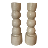 Duo totem candle holder