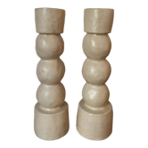Duo bougeoir totem