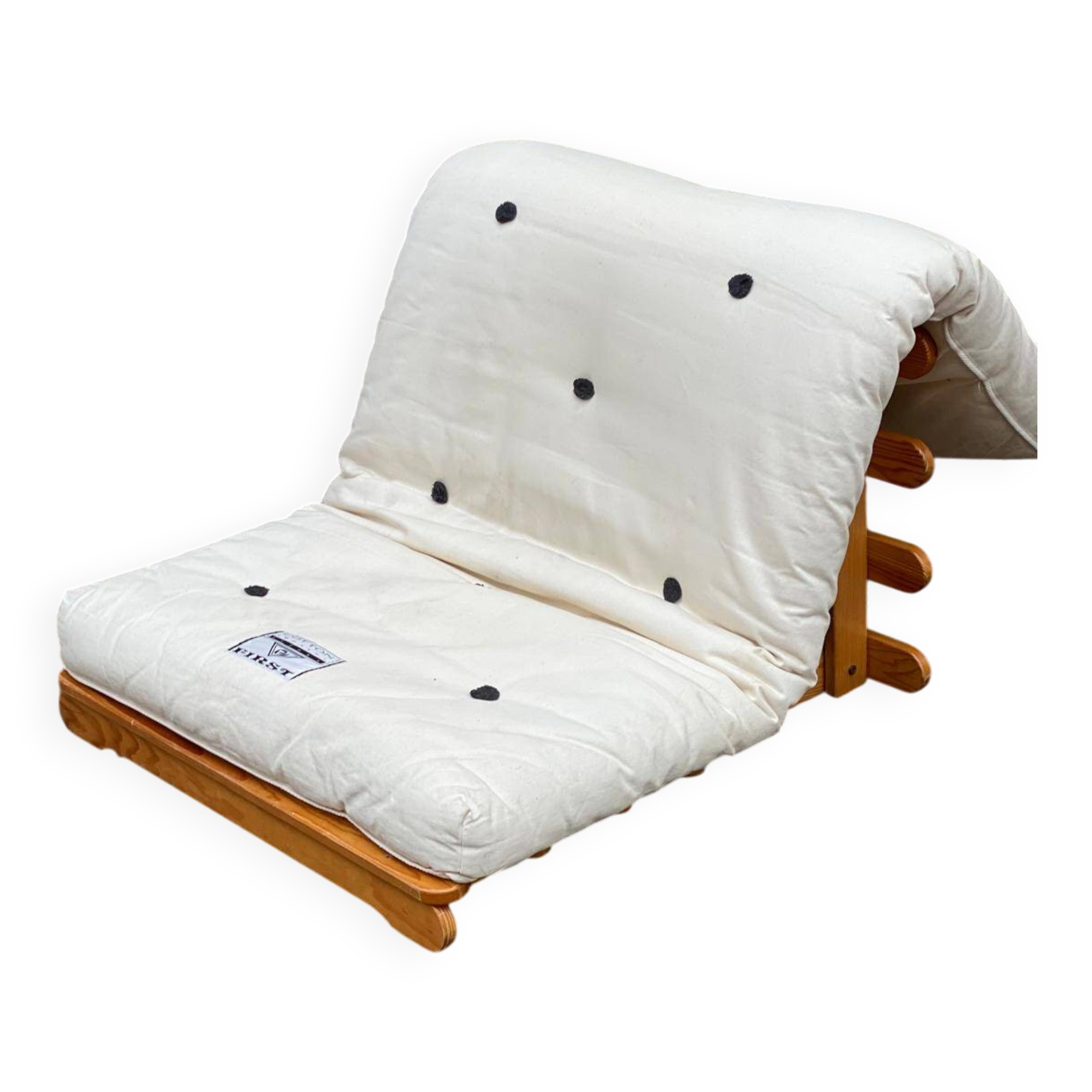 Canapé futon scandinave convertible lit une place 95x180cm