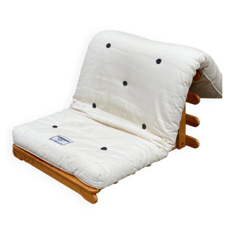 Scandinavian futon sofa convertible into a single bed 95x180cm