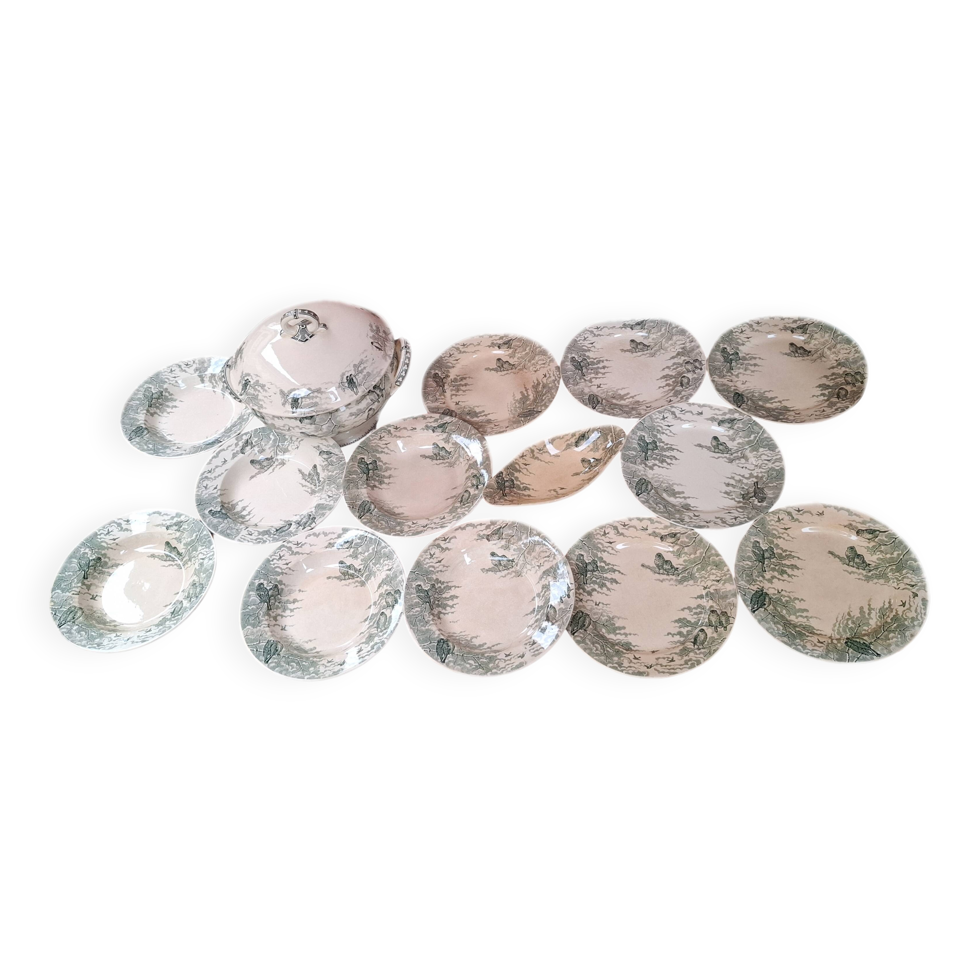 Sarreguemines Snow 6-Person Dinnerware Set