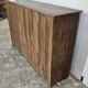 Antique glass-fronted buffet in Burmese teak