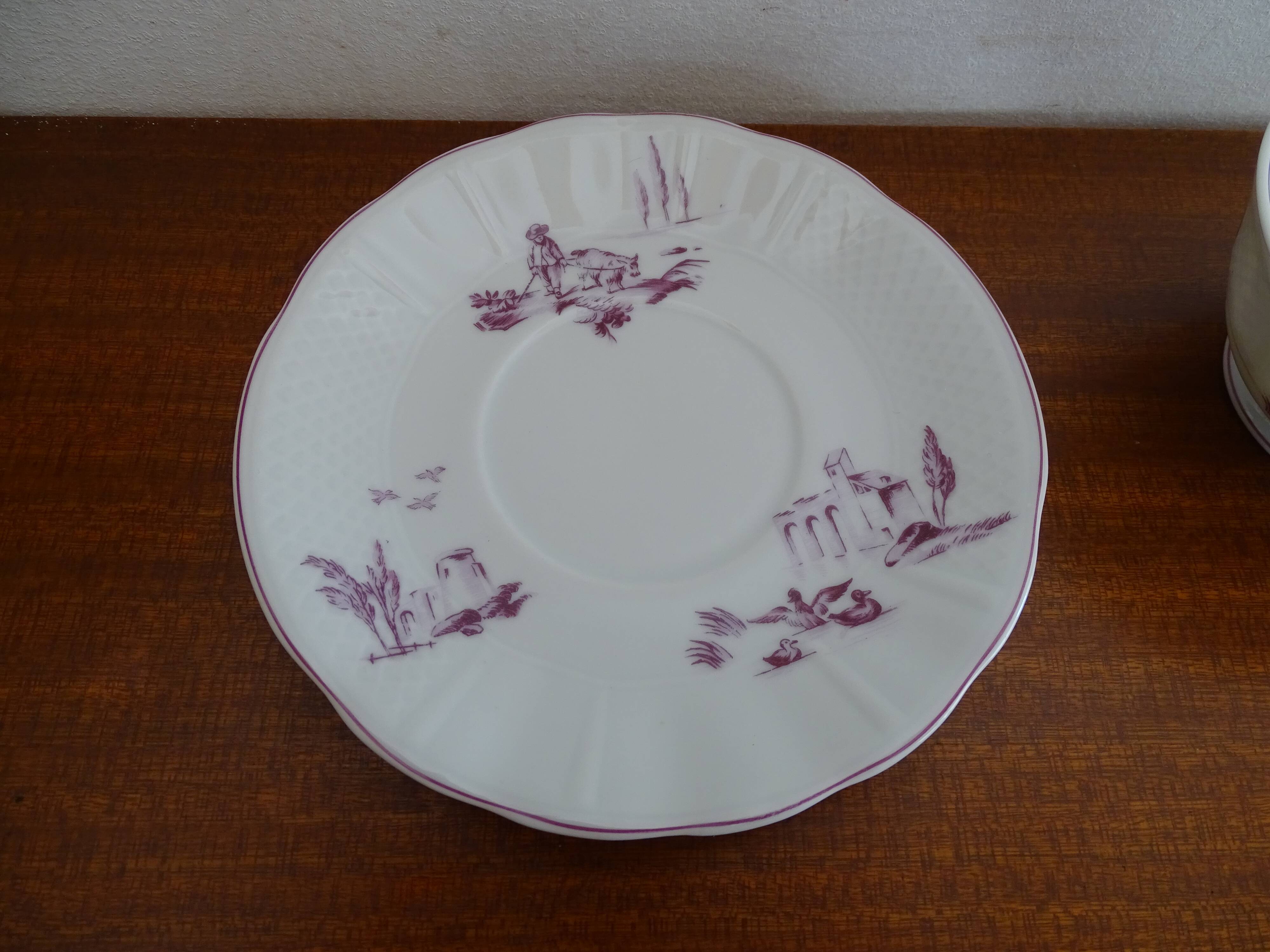 Porcelain coffee service Limoges Bernardaud & Cie - 6 people