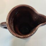 Pichet en céramique violet gris taupe d'Accolay
