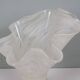 White Murano glass vase, Italy, mouth-blown vintage design
