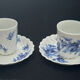 Blue floral cup and saucer by Haviland.